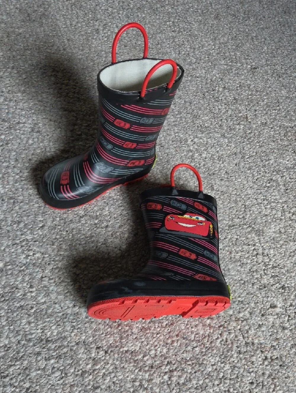 Western Chief Black and Red Kids Rain Boots